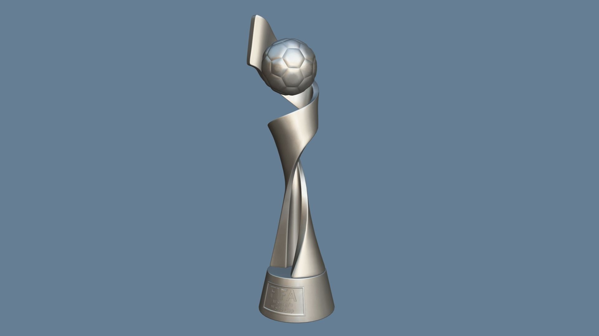 FIFA Womans World Cup Trophy Low-poly 3D model_8