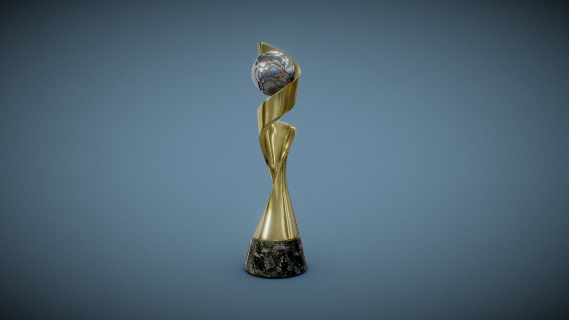FIFA Womans World Cup Trophy Low-poly 3D model_4