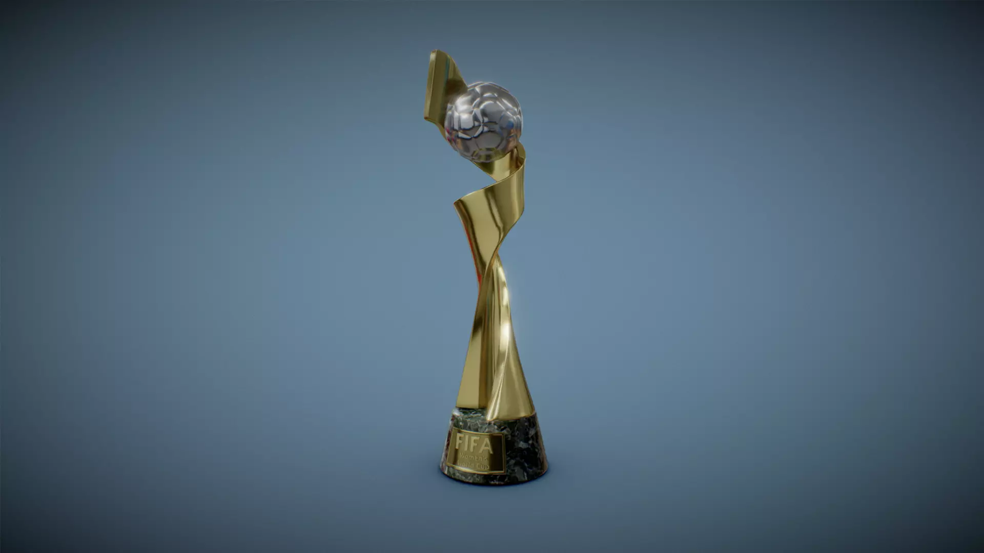 FIFA Womans World Cup Trophy Low-poly 3D model_0