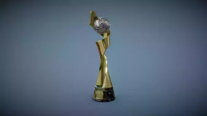 FIFA Womans World Cup Trophy Low-poly 3D model