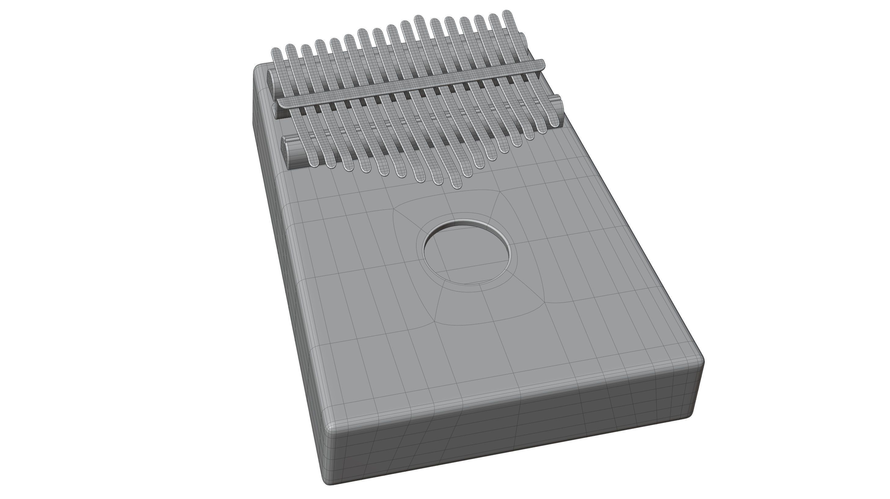 Kalimba 3D model_9
