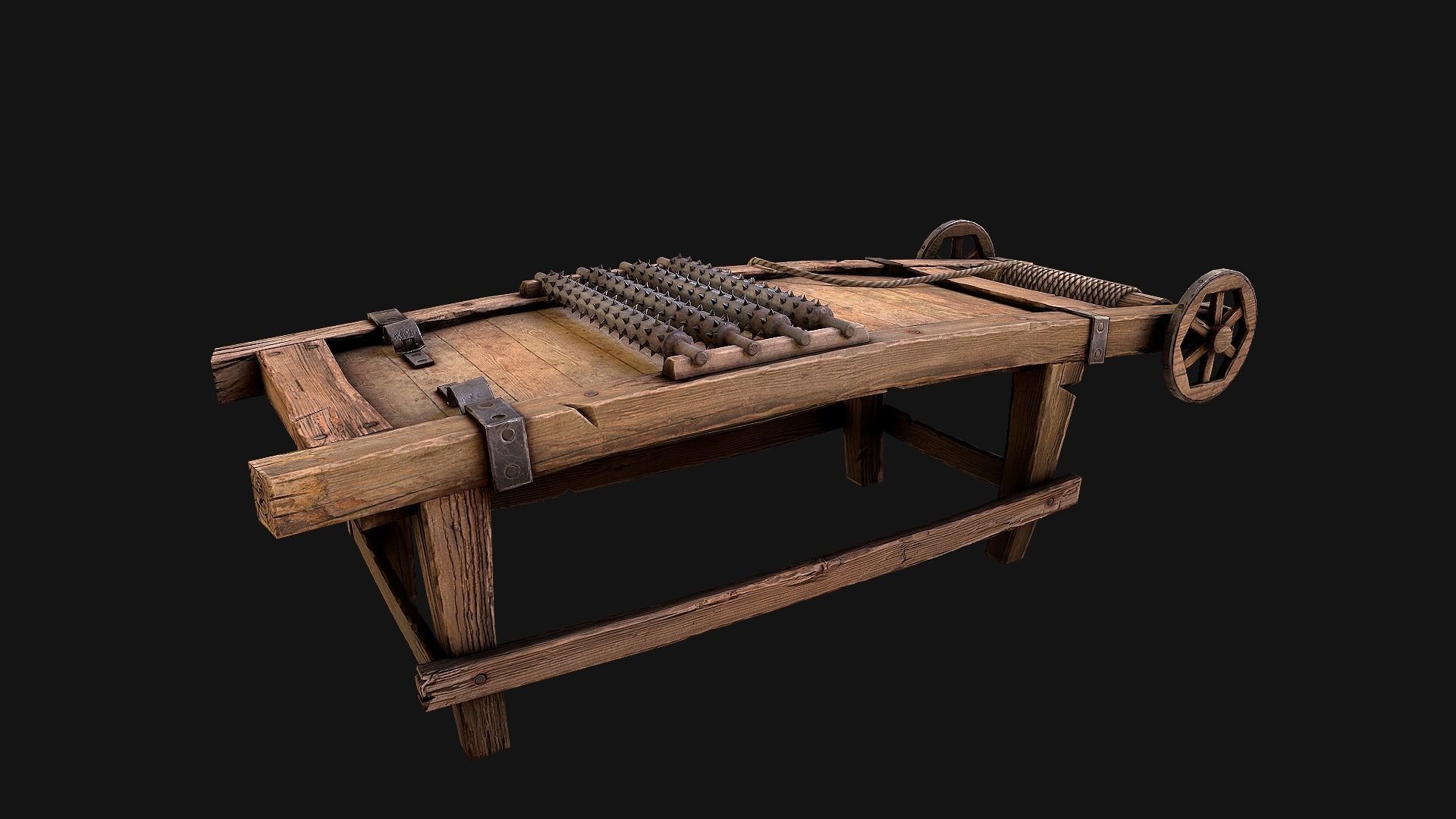 3D model Medieval Rack Torture VR / AR / low-poly | CGTrader