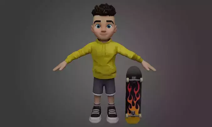 Cartoon Boy  3D model 