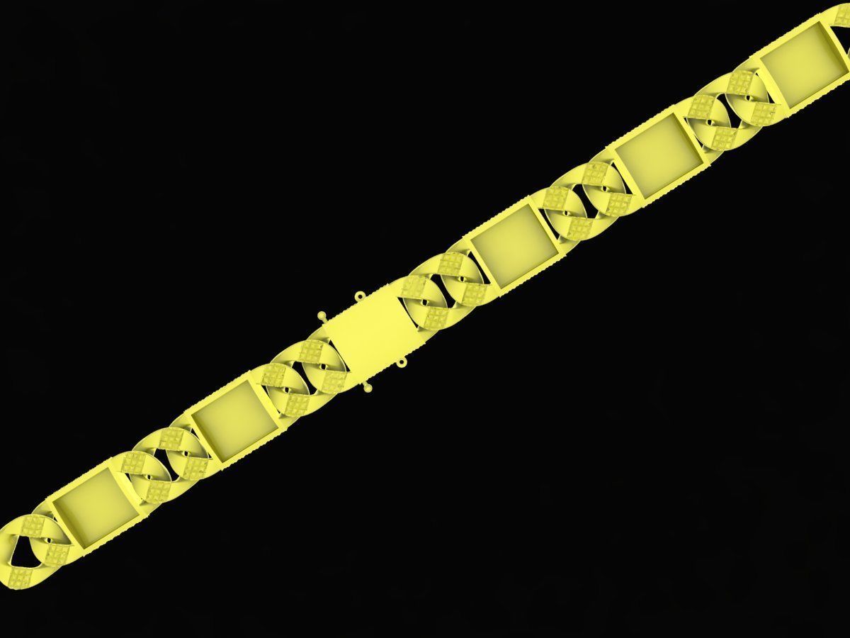 korean cuban scorpio men bracelets 4174 3D print model_5