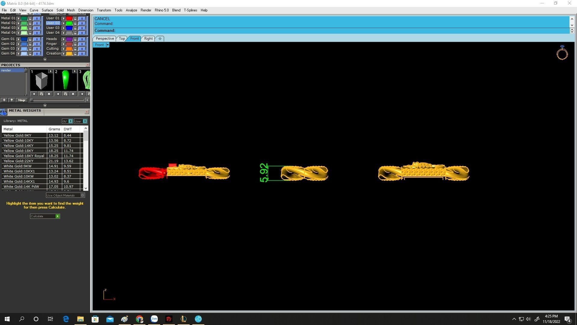 korean cuban scorpio men bracelets 4174 3D print model_4