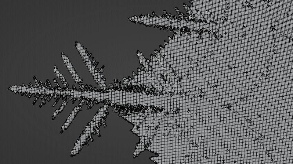 Snowflake PACK growing animation with blender file 3D model_8