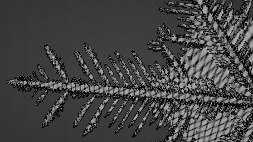 Snowflake PACK growing animation with blender file 3D model_18