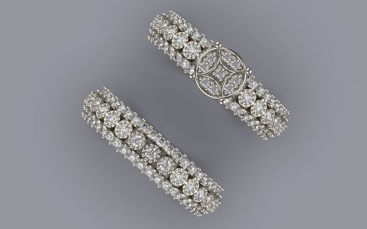 engagement Solitaire ring gold silver 3D print model_4