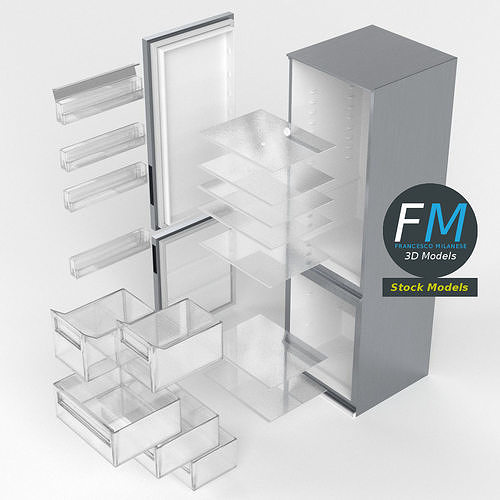 Refrigerator 3D model 2