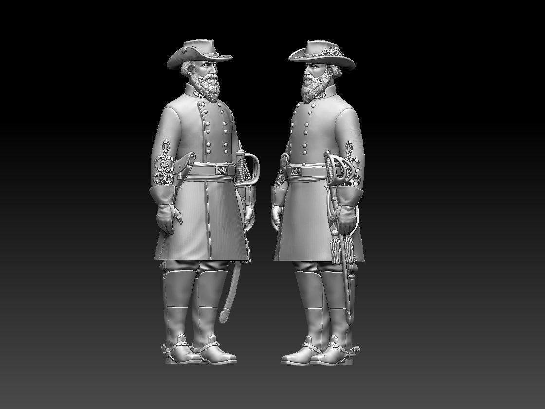 JEB Stuart Confederate States Army general 3D print model_69
