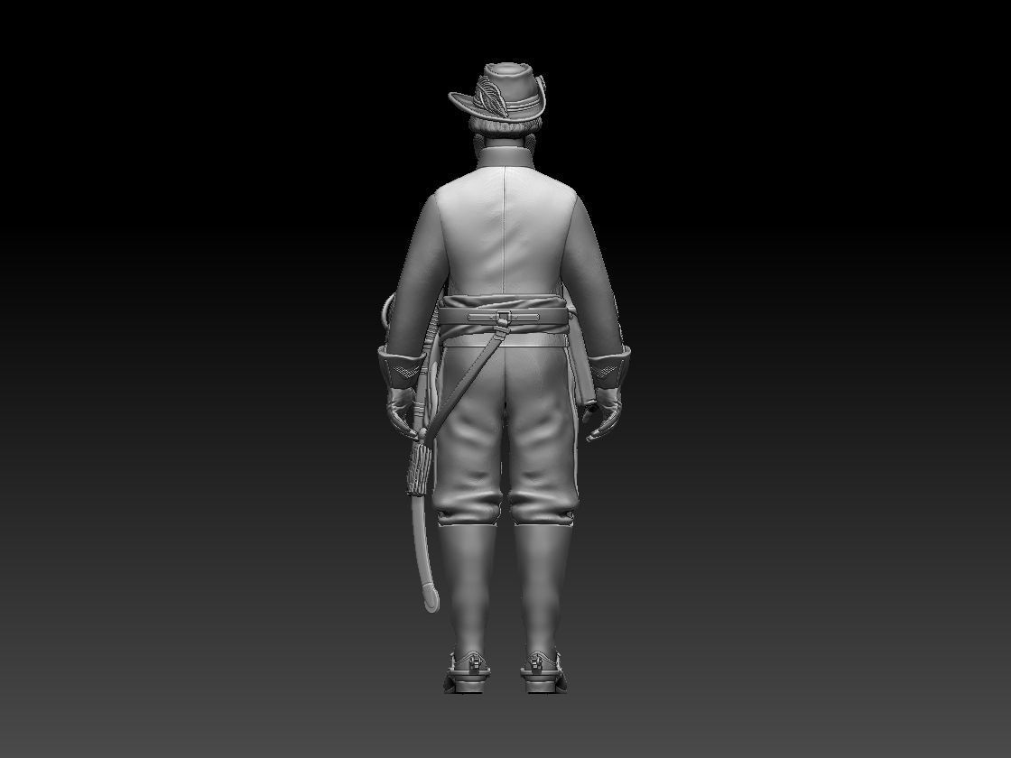 JEB Stuart Confederate States Army general 3D print model_5