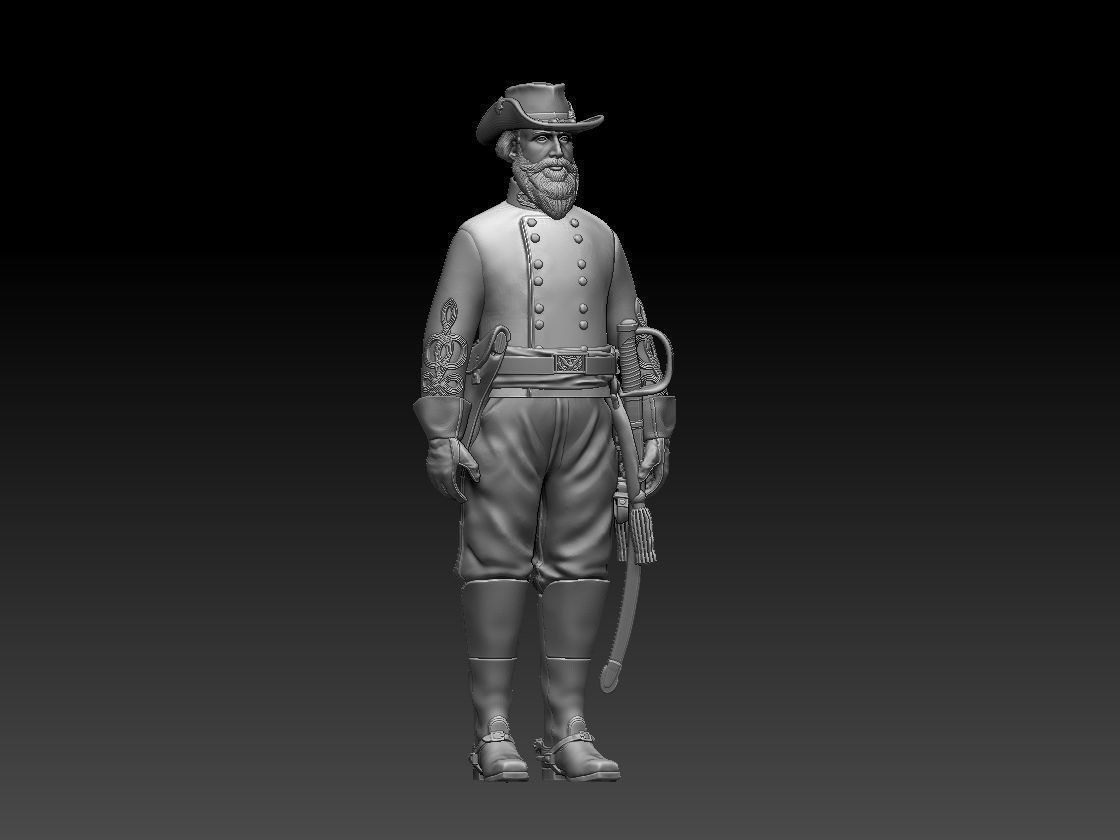 JEB Stuart Confederate States Army general 3D print model_47