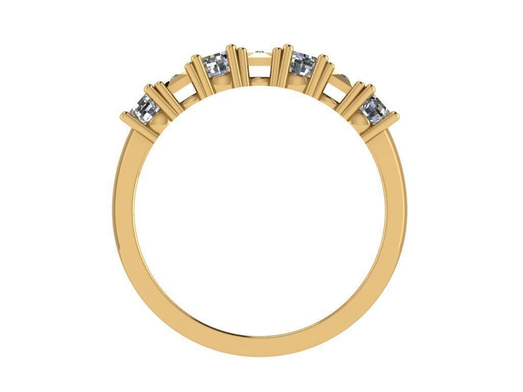 Ring489 gold ring with diamonds 3D print model_2