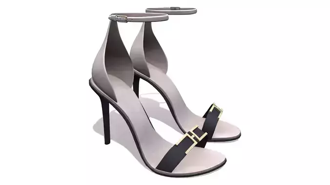 White Ankle Straps High Heel Sandals Shoes