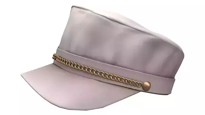 Women White Fashion Captain Marin Hat