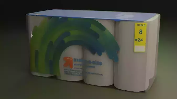 Napkin box of toilet paper