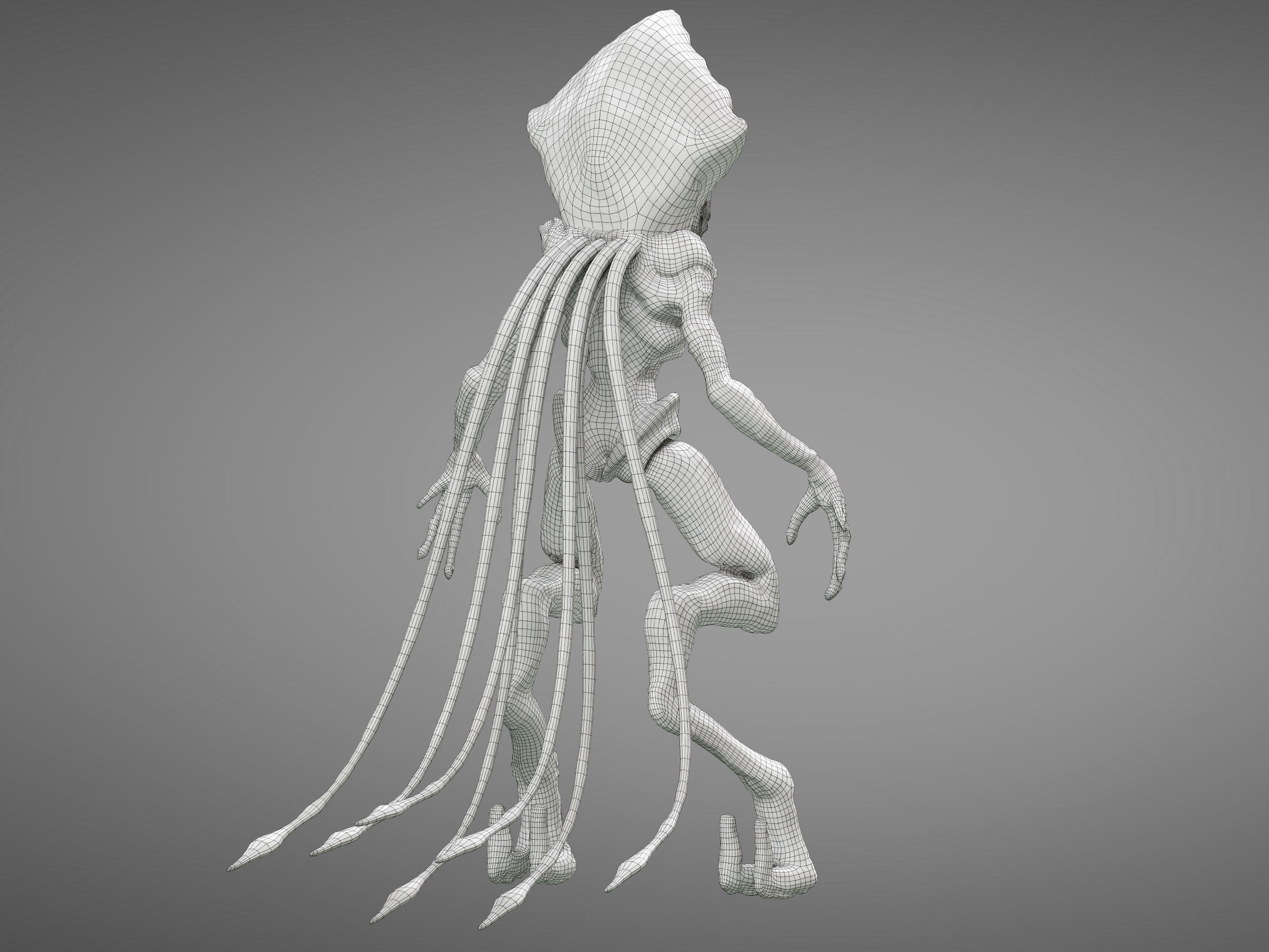 Alien Independence Day Low-poly 3D model_10