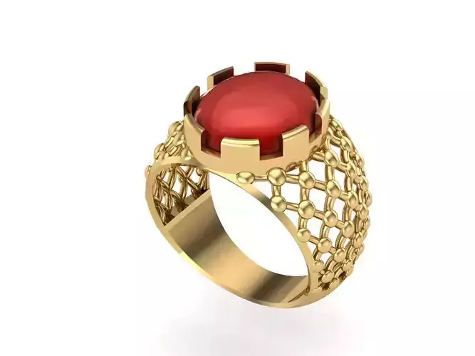 Net Ring 3D print model
