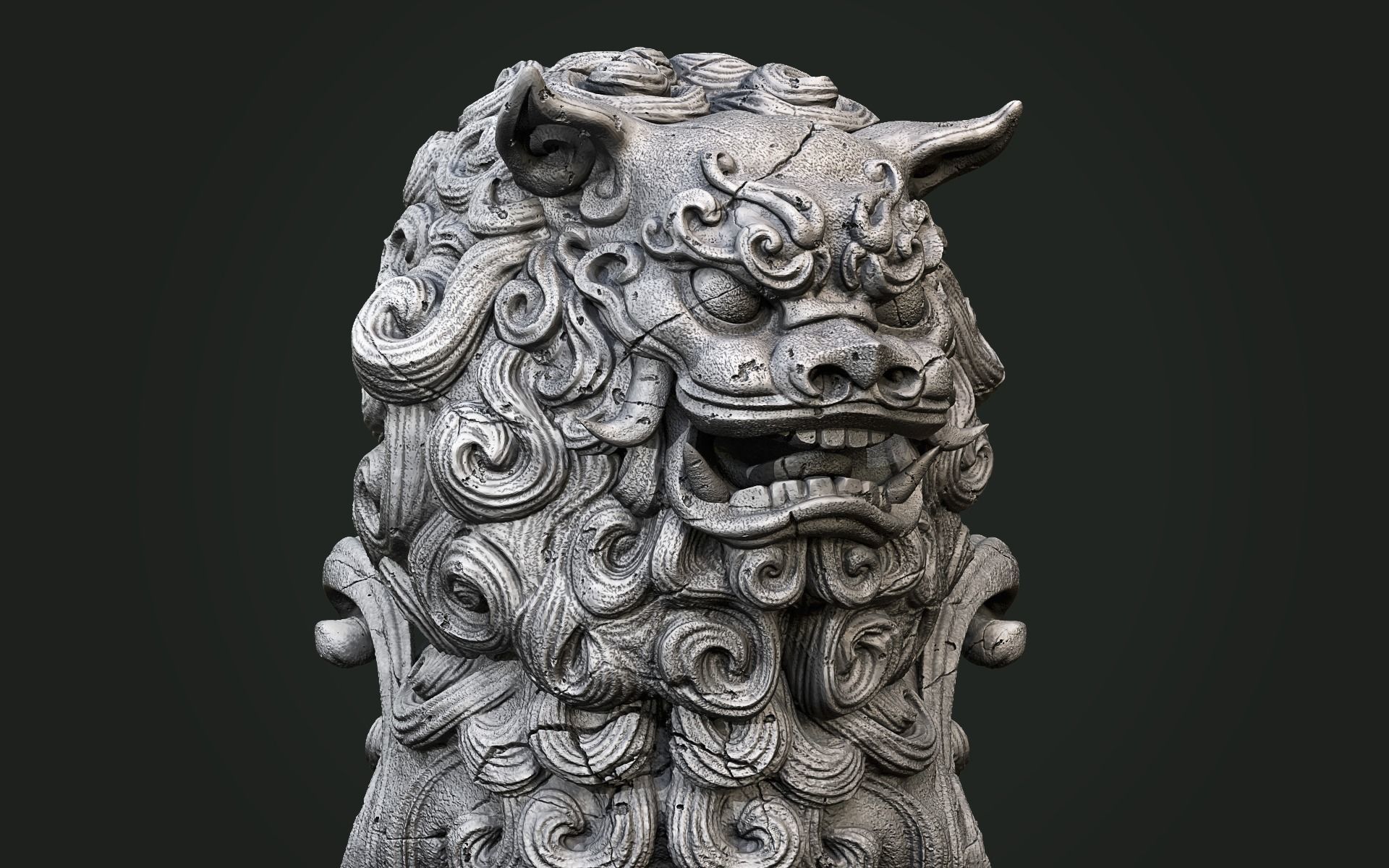 Komainu - Lion Dog 3D print model_5