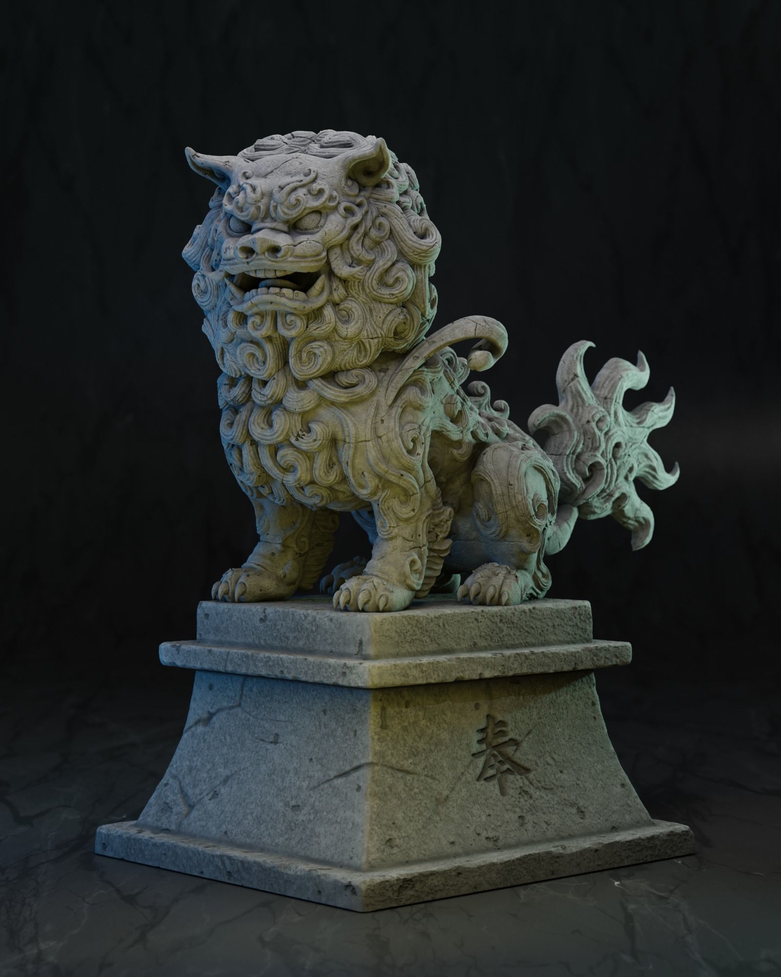 Komainu - Lion Dog 3D print model_1