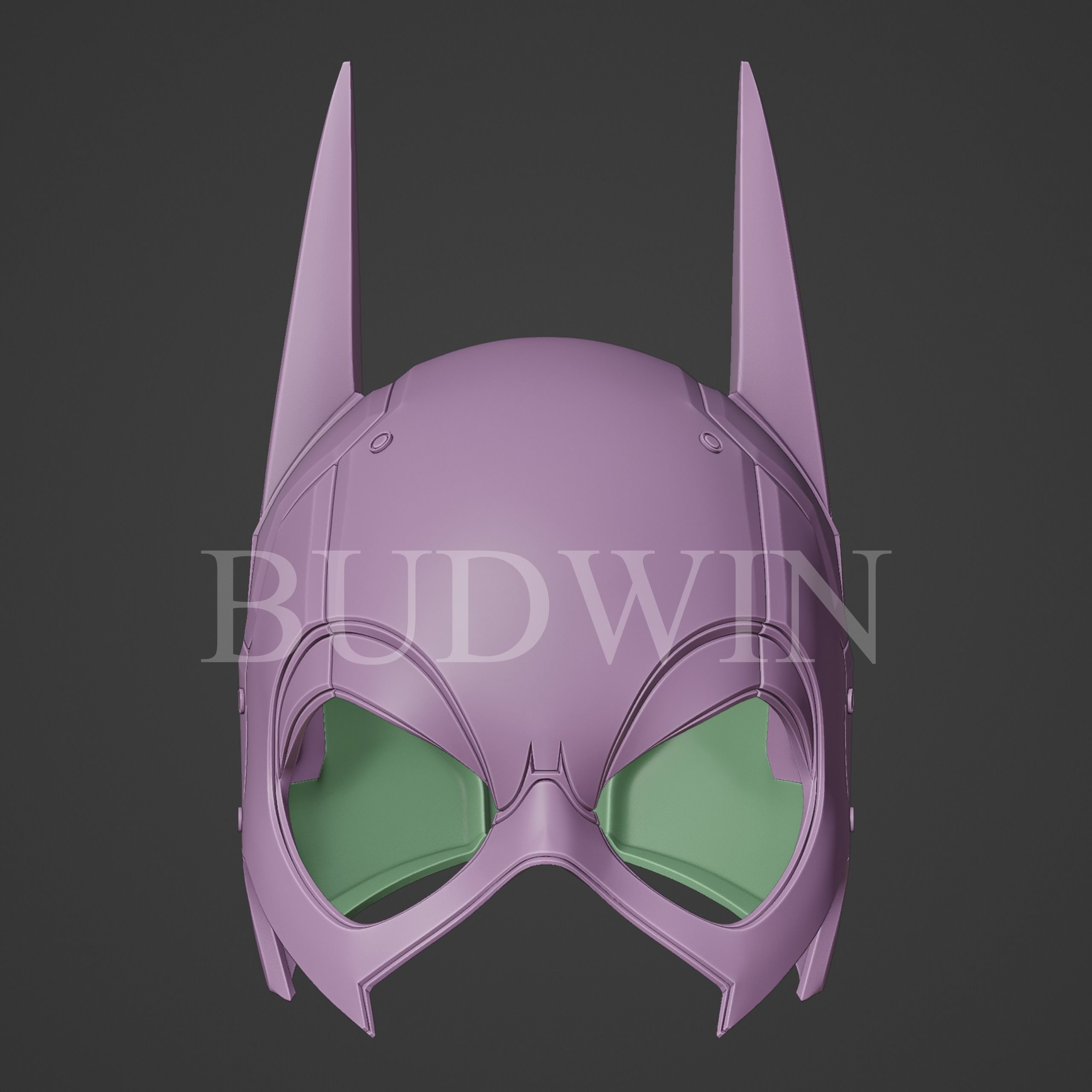 Bat Lady Helmet 3D print model_8