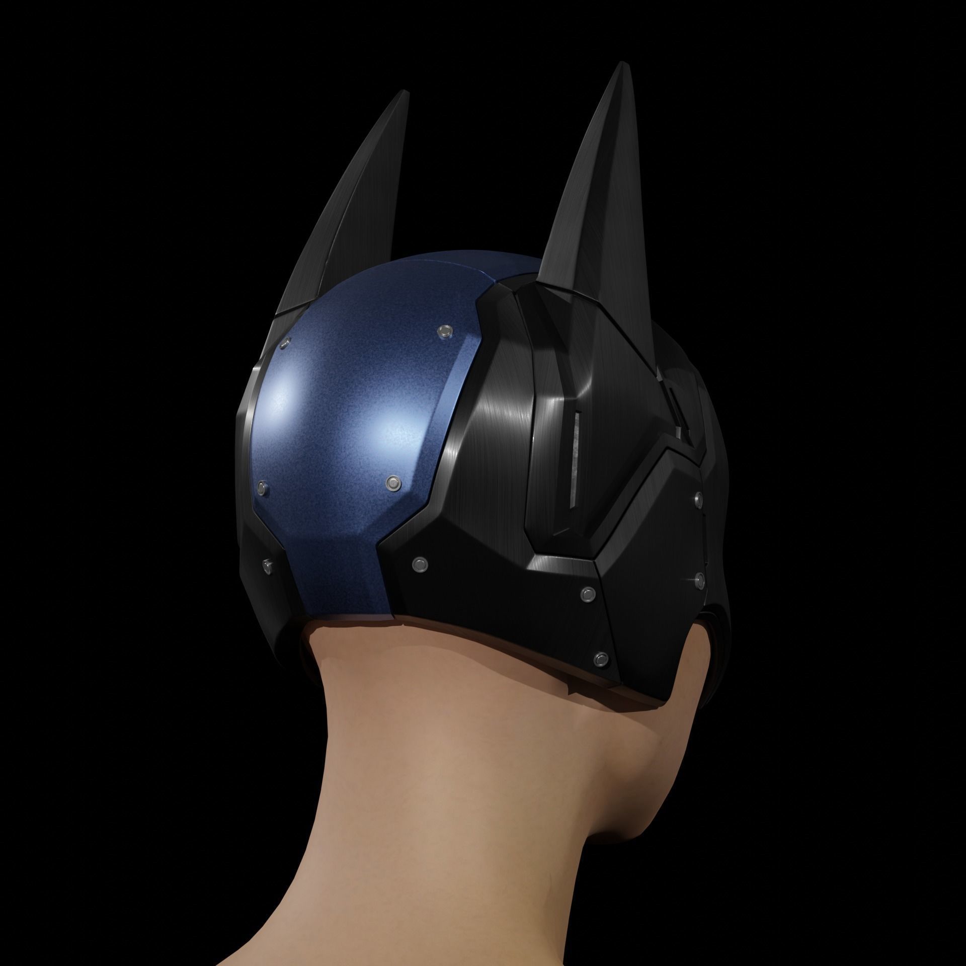 Bat Lady Helmet 3D print model_7