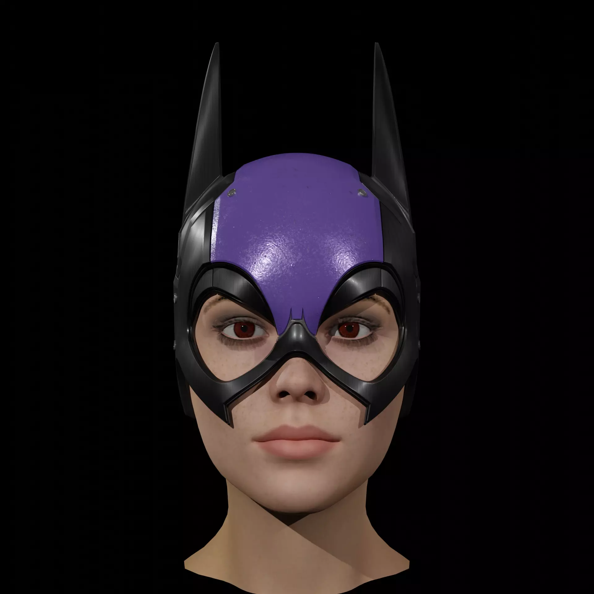 Bat Lady Helmet 3D print model_0