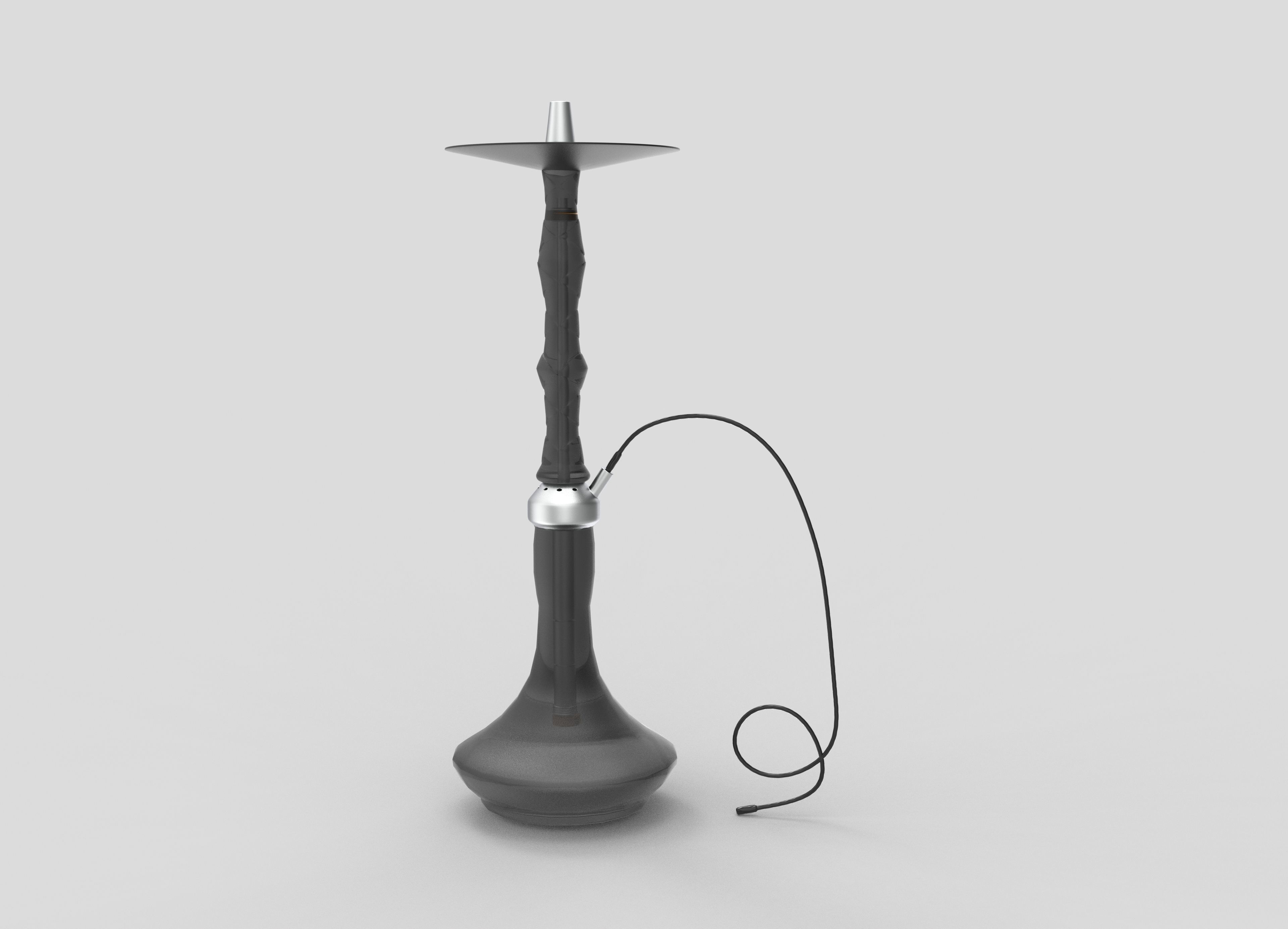 Hookah with light Low-poly 3D model_7