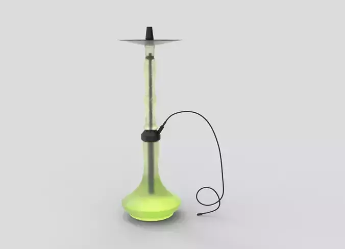 Hookah with light Low-poly 3D model
