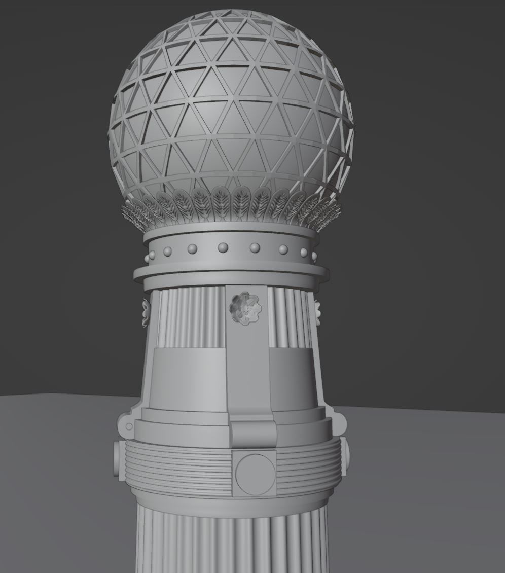 Detail of  the Kursaal bridge in Donostia 3D model_7