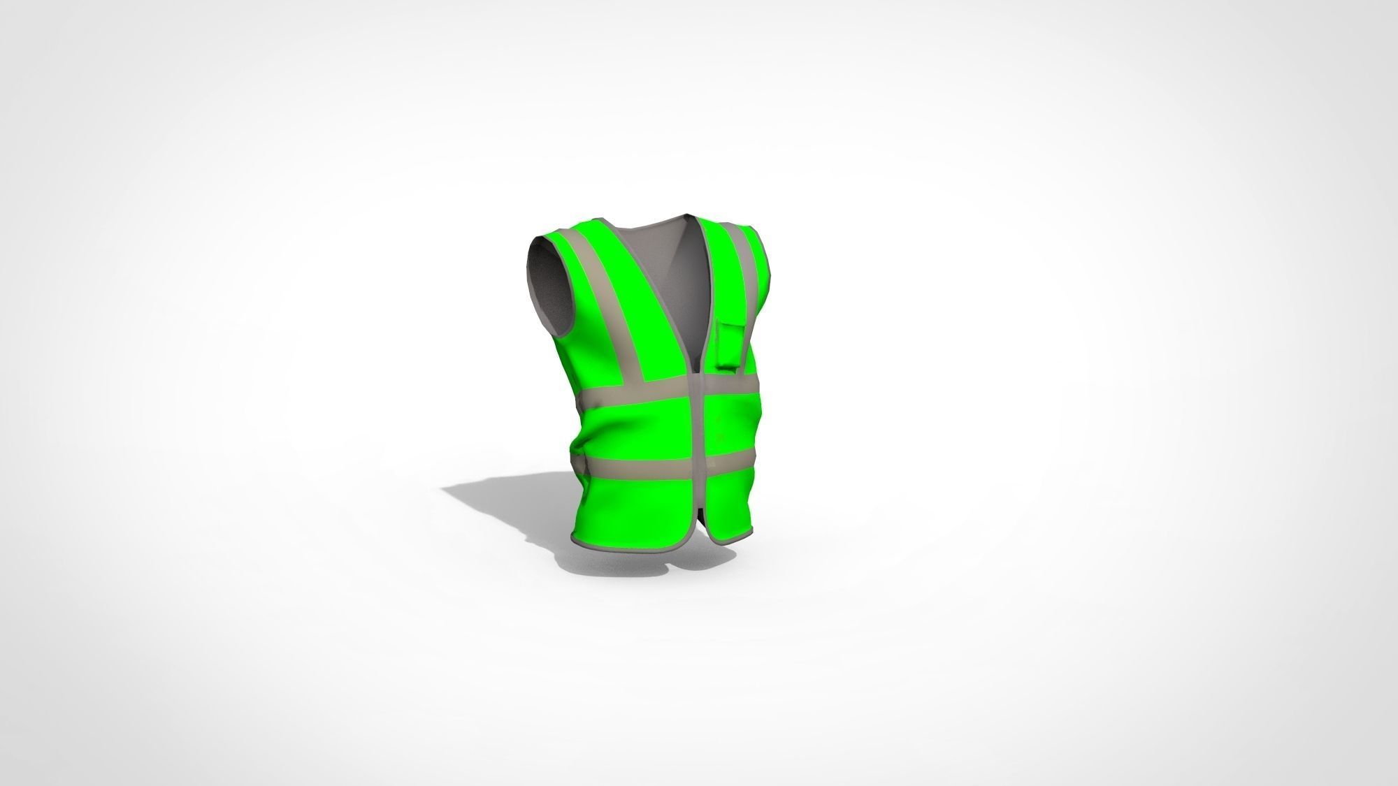 Worker Vest 3D model_3