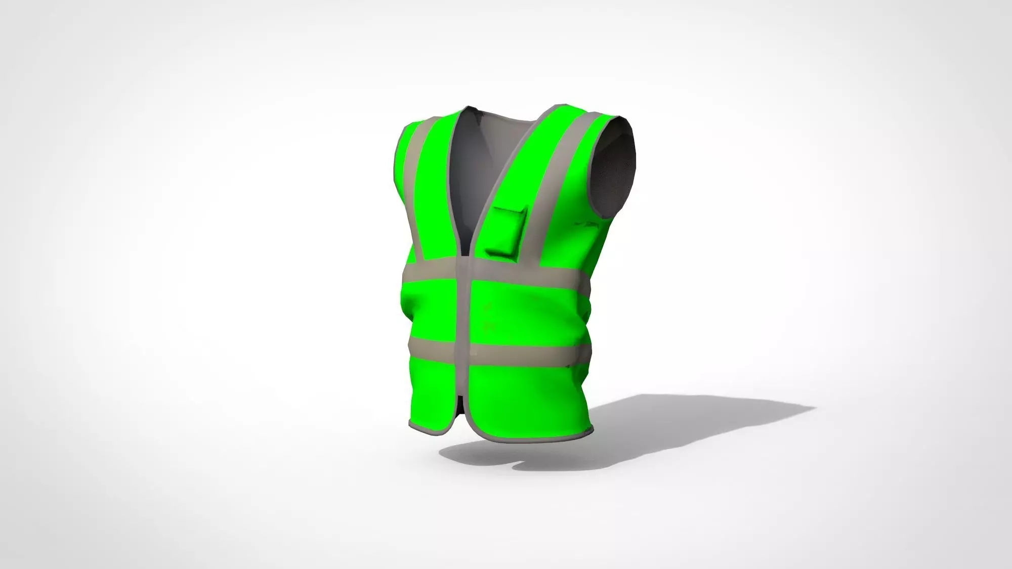 Worker Vest 3D model_0