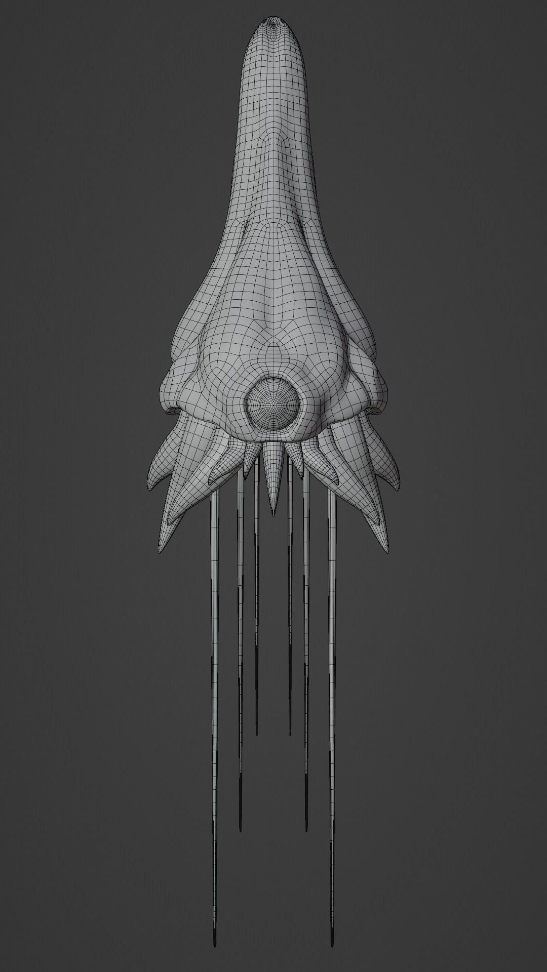 Alien character with tentacles and one eye 3D model rigged | CGTrader