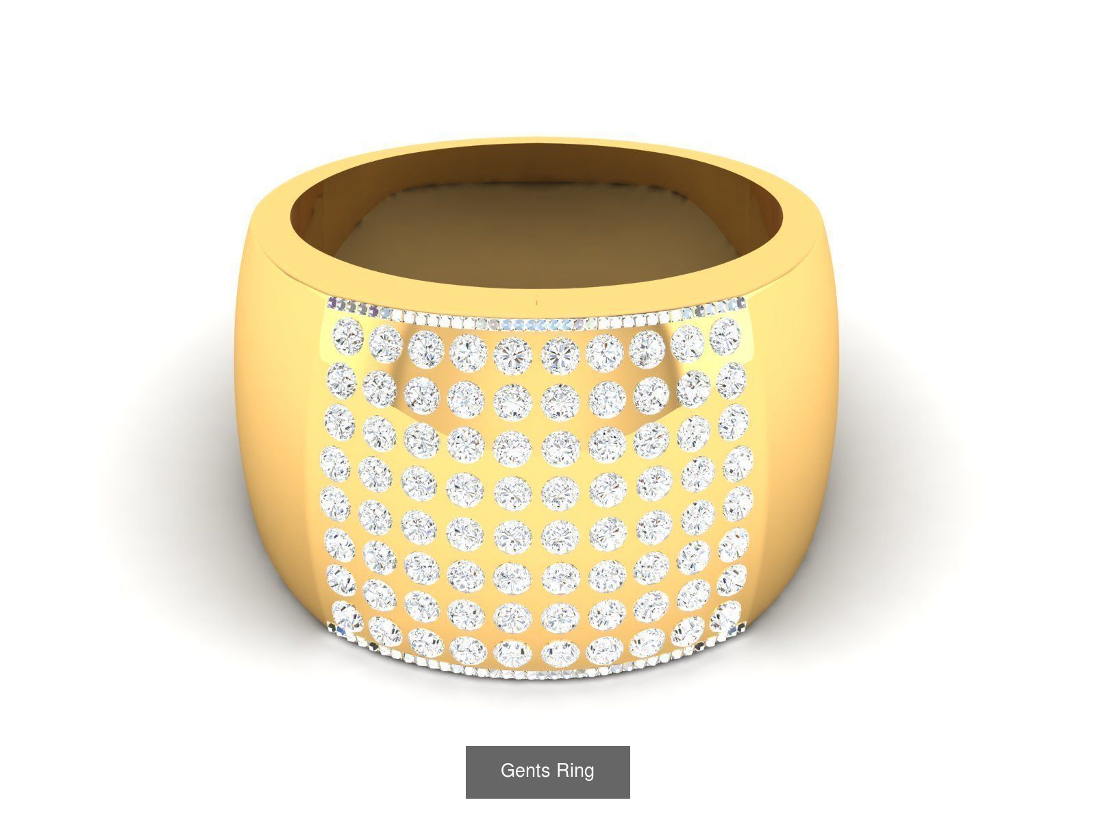 10 Gents ring pack 3D Model Collection_10