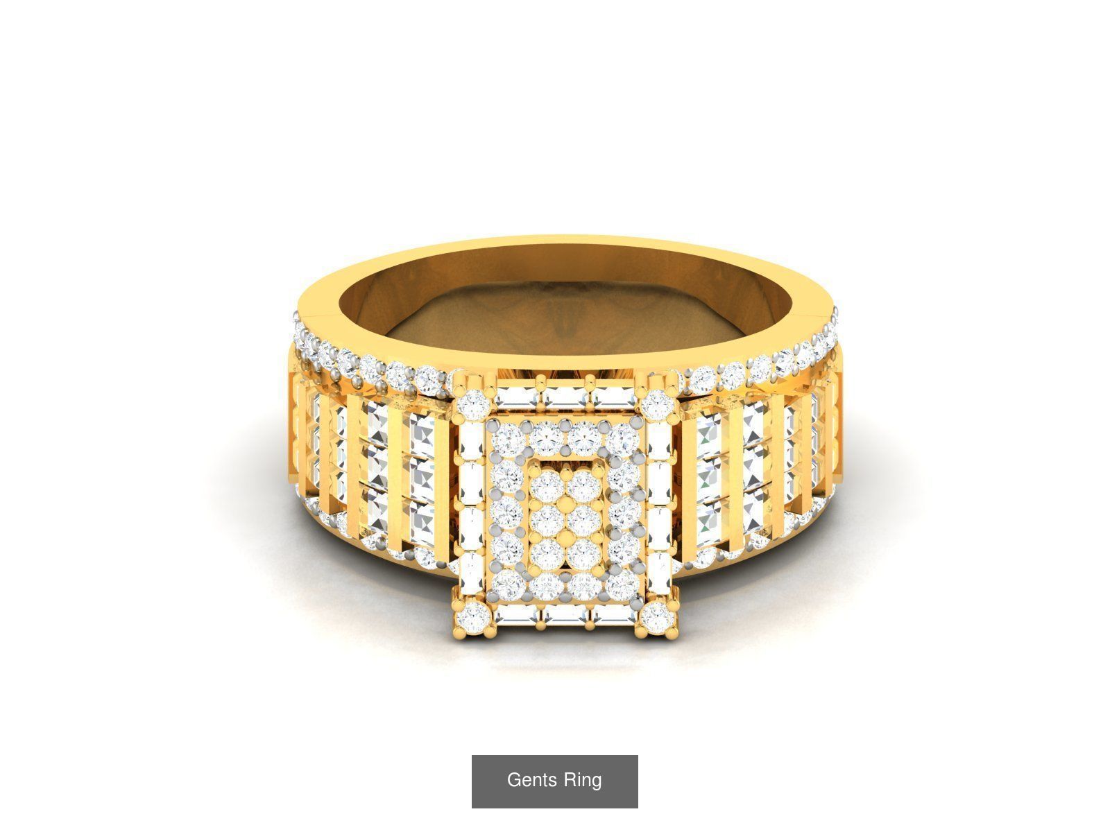 10 Gents ring pack 3D Model Collection_5
