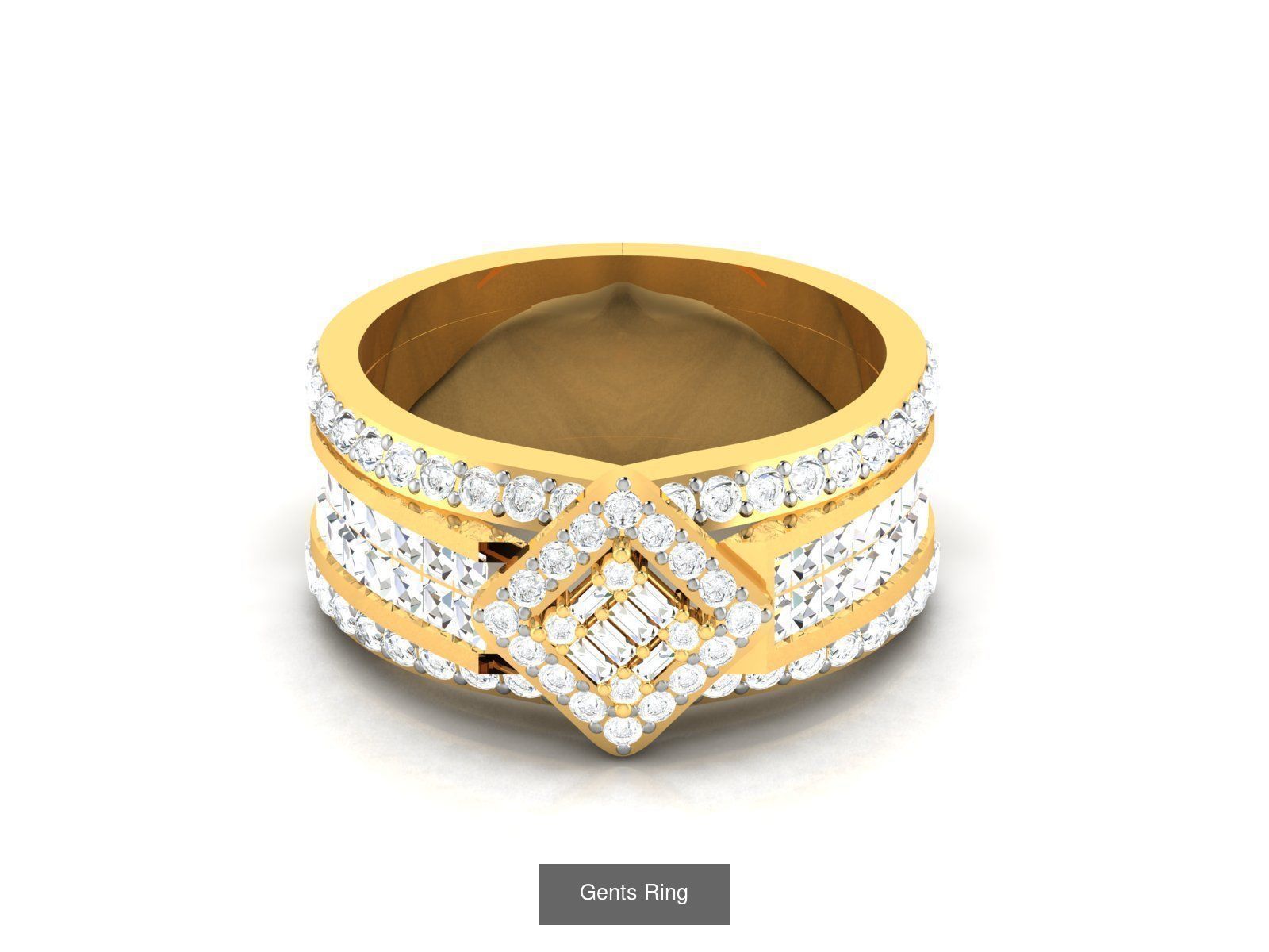 10 Gents ring pack 3D Model Collection_2