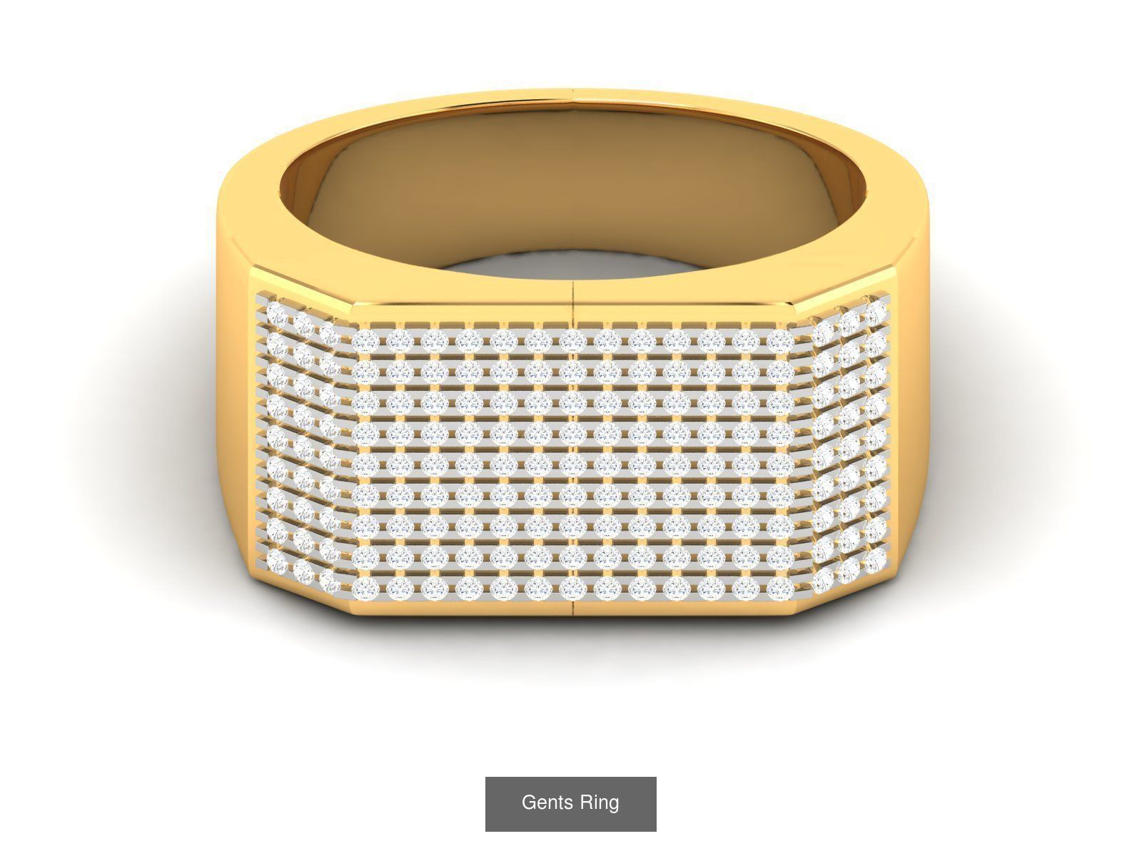 10 Gents ring pack 3D Model Collection_9