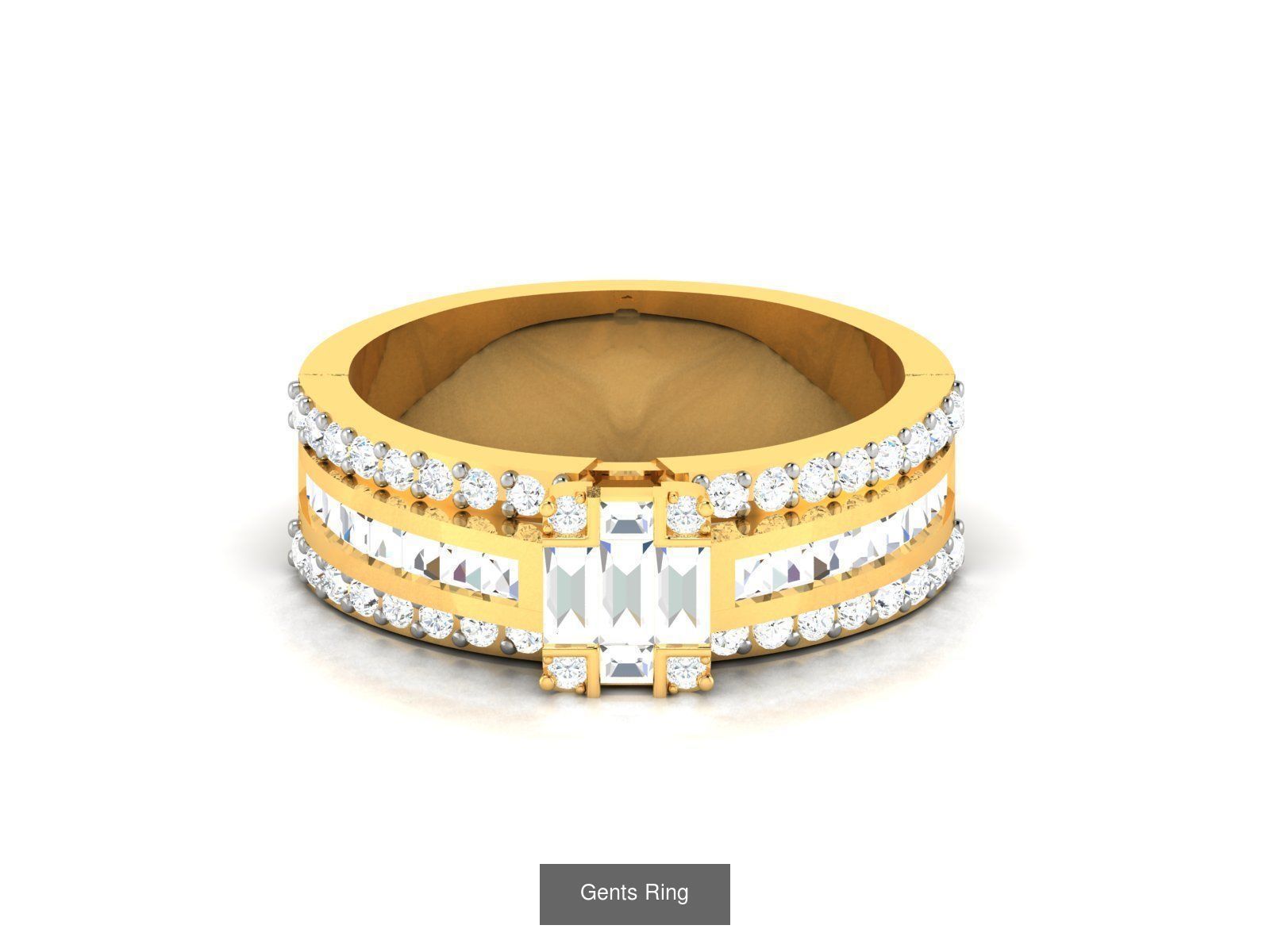 10 Gents ring pack 3D Model Collection_6