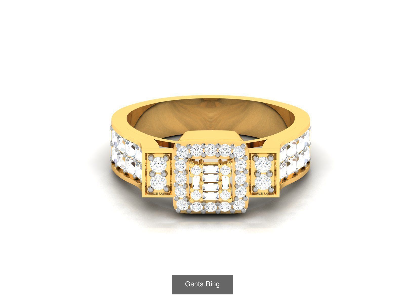 10 Gents ring pack 3D Model Collection_1