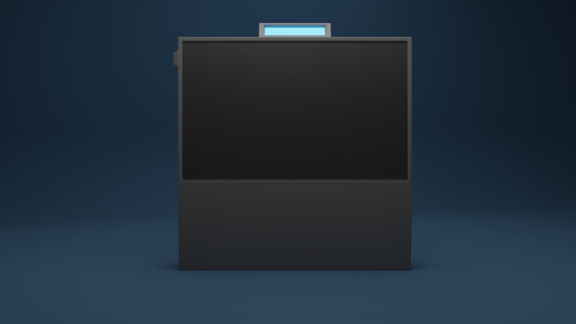 Industrial machine low poly 3D model_6