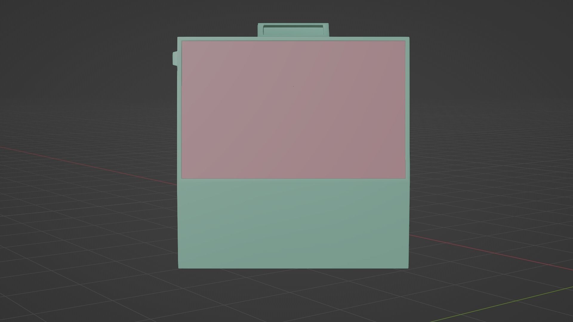 Industrial machine low poly 3D model_7