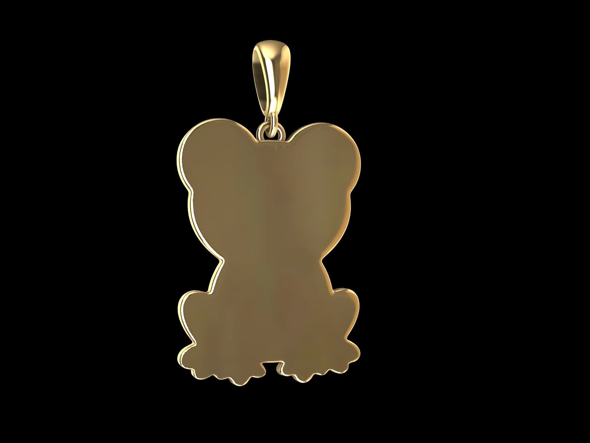 CUTE FROG PENDANT 3D print model_7