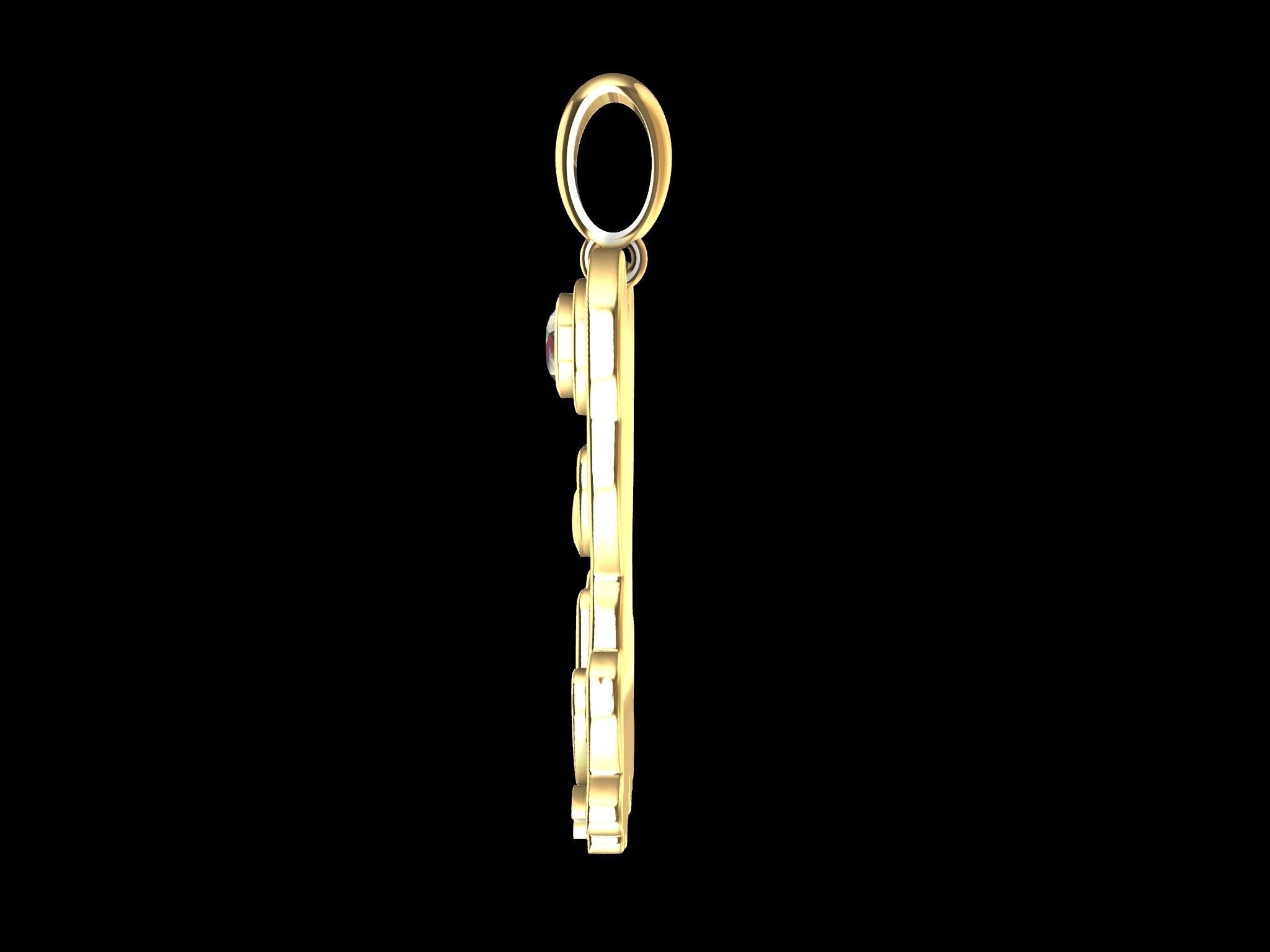 CUTE FROG PENDANT 3D print model_5