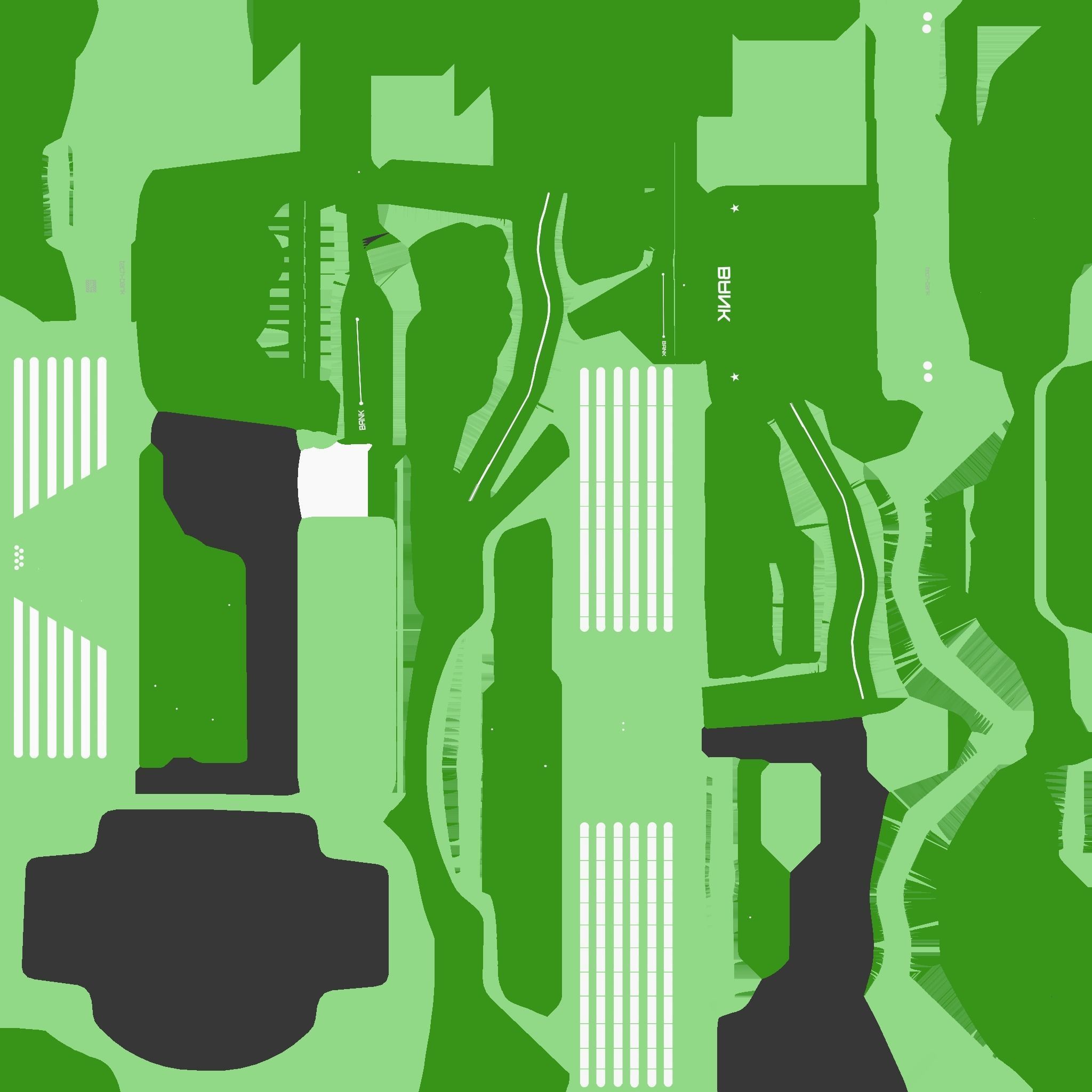 SciFi Bank A06 Green - Sci Fi Exterior Design Low-poly 3D model_22