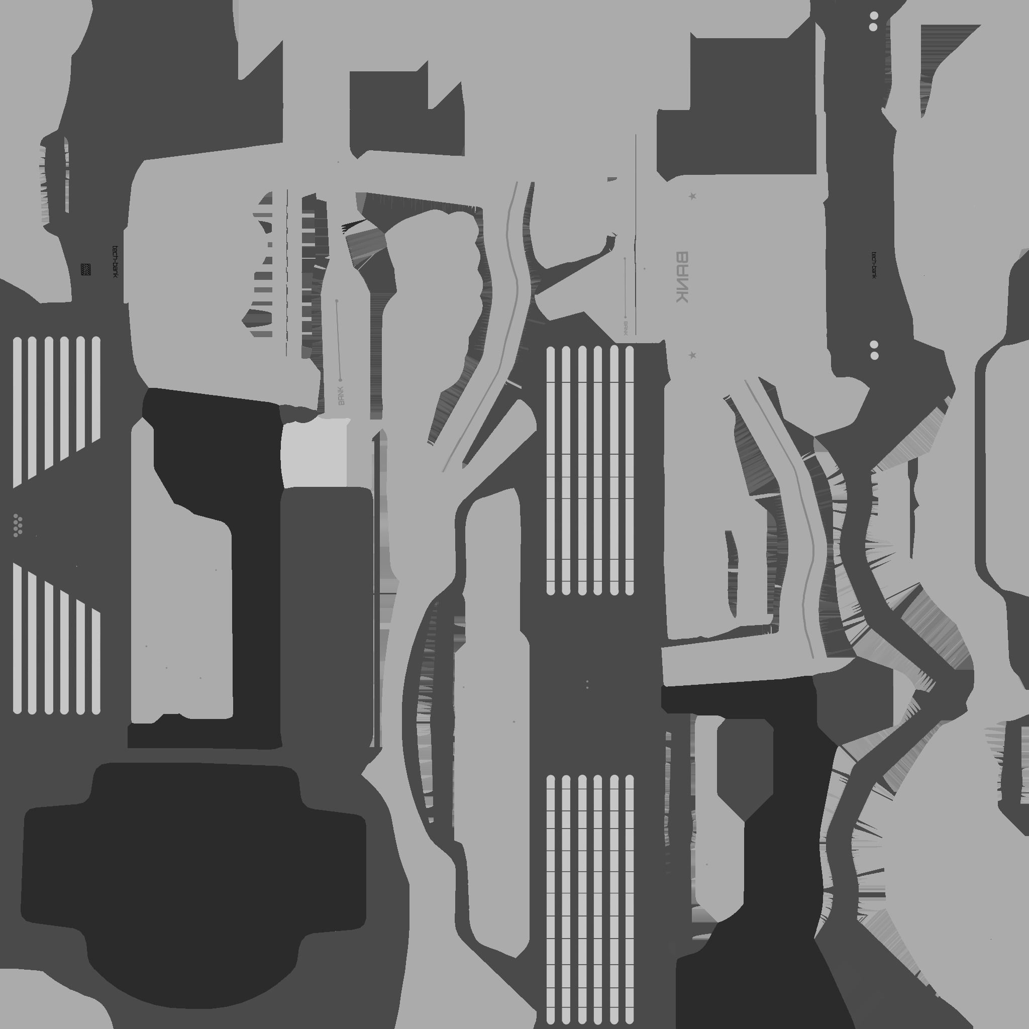 SciFi Bank A06 Green - Sci Fi Exterior Design Low-poly 3D model_25