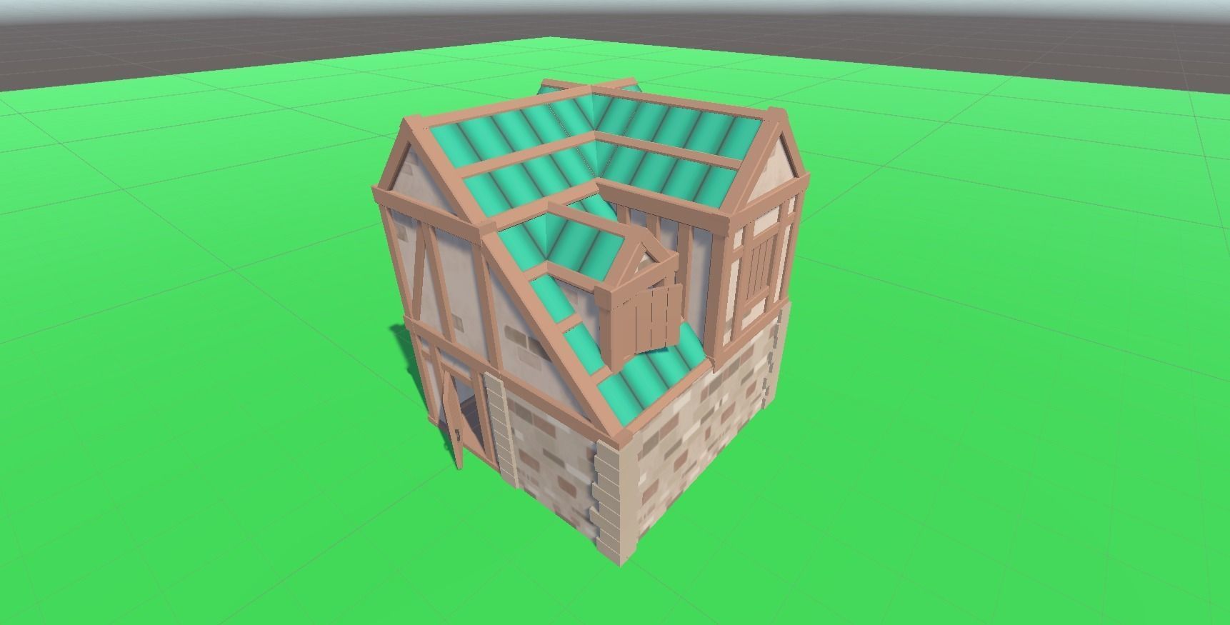 Medieval house set    Low-poly Low-poly 3D model_14