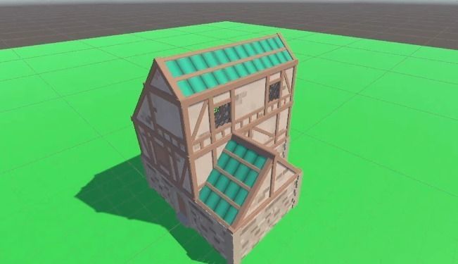 Medieval house set    Low-poly Low-poly 3D model_13