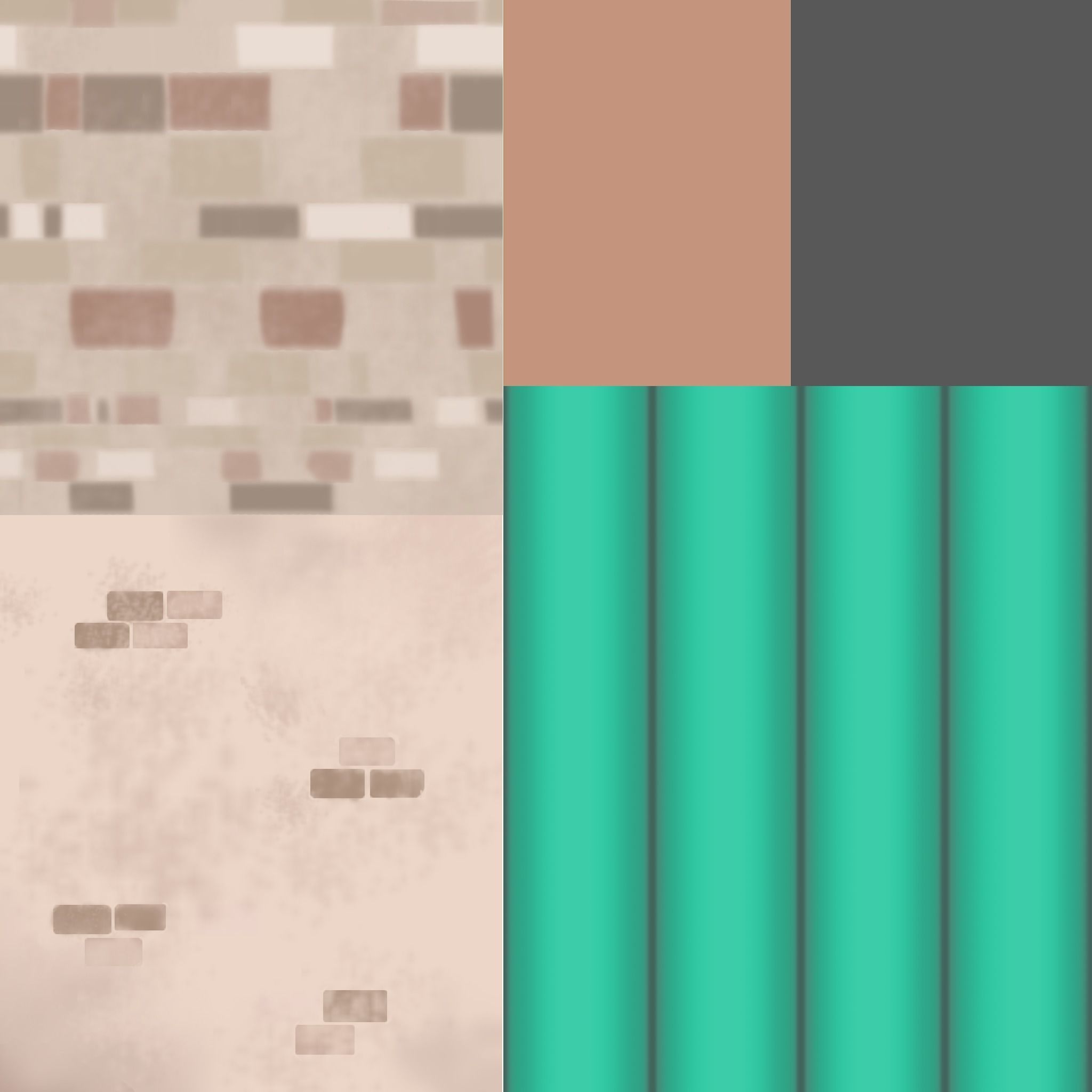 Medieval house set    Low-poly Low-poly 3D model_16