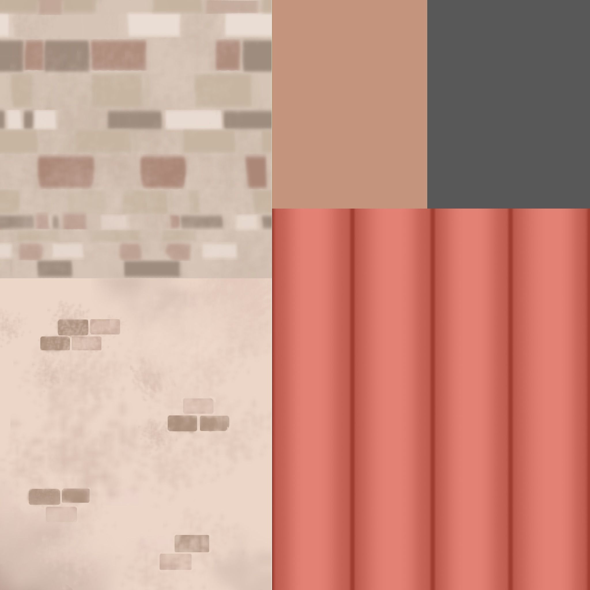 Medieval house set    Low-poly Low-poly 3D model_17