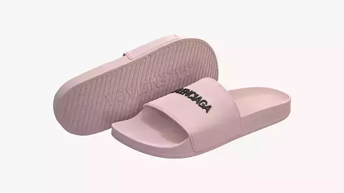 Balenciaga Slide Sandals Pink